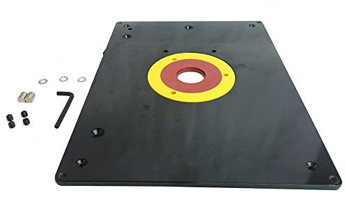 230 x 305 x 9 mm piastra per fresatrice per lavorazione del legno