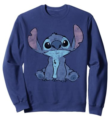 Disney Lilo & Stitch Distressed Stitch Portrait Sudadera