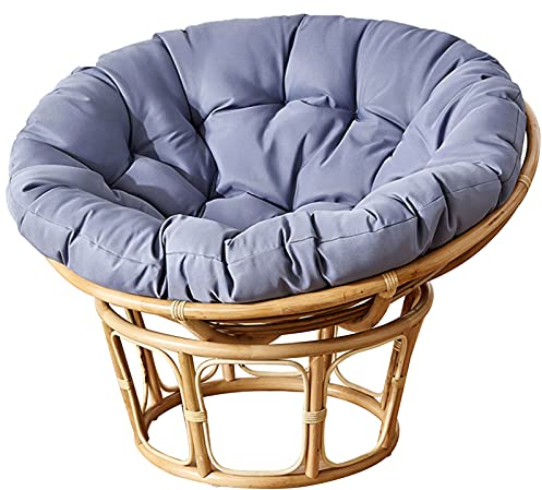 TDHLW Rund Papasansessel Kissen, Papasan Chair Cushion, Papasan-Kissen, Floor Cushion for Swinging Chair, Papasansessel Kissen, Outdoor Patio Swivel Chair Cushion,Dark Gray,Dia 130cm/51inch