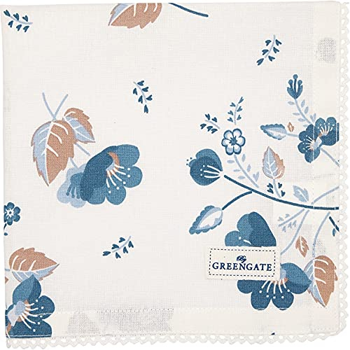 GreenGate COTNAPWLMOZ0108 Mozy Stoffserviette mit Spitze white 40 x 40 cm (1 Stück)