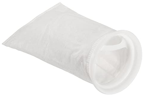 PATIKIL 4 Inch Ring Filter Socks 100 Micron, Mesh Bags Pool Skimmer Basket, White