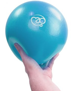Fitness Mad Exer-Soft Stability Ball, Soft Pilates Ball, 3 Sizes: 7”, 9” & 12”, Mini Gym Ball for Pilates, Yoga, Core Training and Physical Therapy (7, Teal)