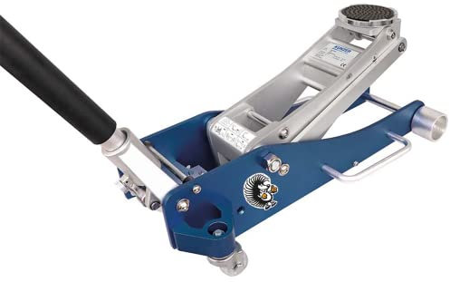 KUNZER WK 1019 ALU Hydraulischer Alu-Rangierwagenheber - professionell – 2000 kg Tragkraft - niedriges Gewicht