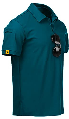 JACKETOWN Poloshirts Herren Kurzarm Atmungsaktives Funktionsshirt, M-3XL. | Polohemd Herren Atmungsaktives Sommer Knopfleiste T-Shirts Männer Casual Sport Shirt Basic Regular Fit Golf Shirt.