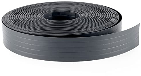 Quest Bande brise-vue en PVC rigide - Rouleau de clôture double fil - Hauteur : 4,75 cm - Rouleau de 50 m - Anthracite RAL7016