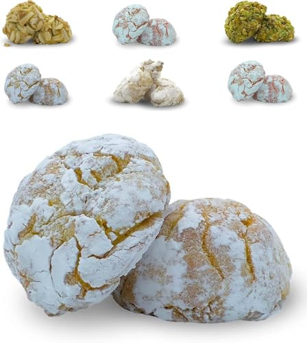 BRICIOLIAMO... [ 1 kg. ] - Paste di Mandorla Artigianali Fresche - MANDORLA 40% - 6 GUSTI DISPONIBILI/BOX MISTO - Dolci Tipici Siciliani, Prodotte in Sicilia. (Limone, BOX | 1 kg)