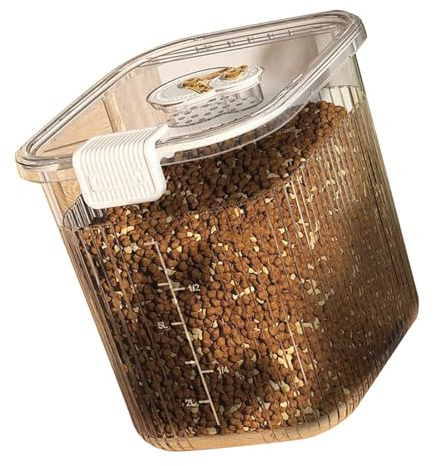 Conteneurs de stockage pour aliments pour chiens, PET étanche à l'air Grande Capacité avec couvercle Stockage de nourriture sèche pour animaux de compagnie Conteneur alimentaire pour chiots étanche à