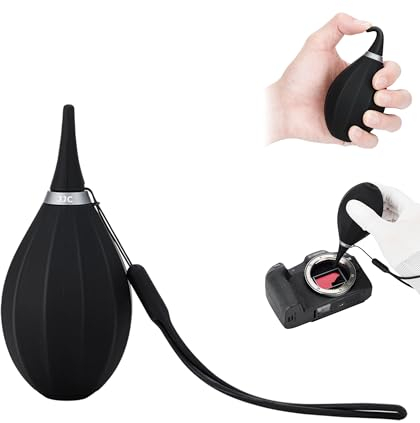 JJC Soft Silicon Air Blower Luftgebläse Blaster Staubreiniger mit Lanyard -Schnur, Luftbirnengebläse für DSLR -Kamera -Sensorlinsen Filter Monitore LCD -Bildschirme Keyboard -Fernsehgläser Reinigung