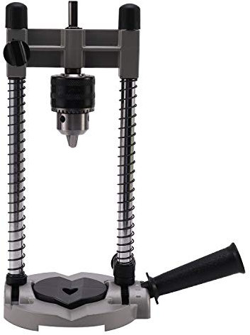 veorly 1 Pcs Multifunctional Drill Stand Adjustable 45-90° Angle Drill Guide Attachment, with Chuck Drill Holder Stand, for Electric Drill