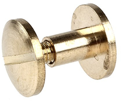 10 x dos Arc solide en laiton bouton vis clou vis d'ancrage ceinture de Rivet en cuir 6mm