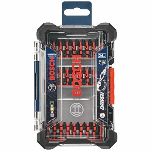 BOSCH Driven Impact Screwdriving 24-Piece Set with Custom Case - SDMSD24