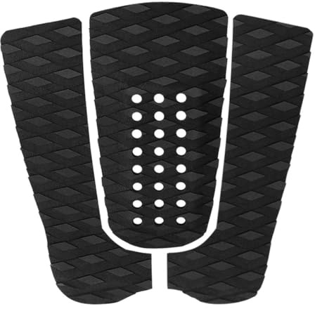 Tadoiooy Surfboard Grip Pad Anti Slip Eva Skimboard Tail Surfing Traction Matte mit Loch 3pcs, Wassersportarten