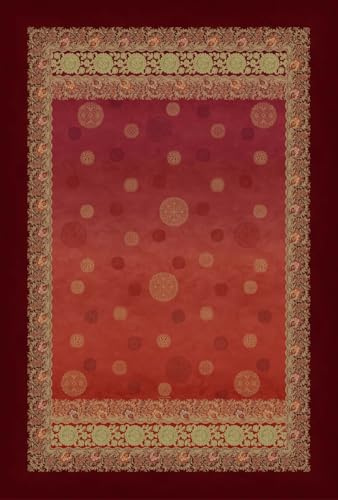 Bassetti PALLAVICINO Plaid aus 100% Baumwolle in der Farbe Rosso R1, Maße: 180x250 cm - 9330132