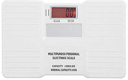 EOTRERANQ Bilancia Elettronica da 150 kg x 100 g Bilancia for Il Corpo Bilancia for Alimenti da Cucina con retroilluminazione Rossa Strumento di pesatura Digitale Misurazione accurata Bilancia