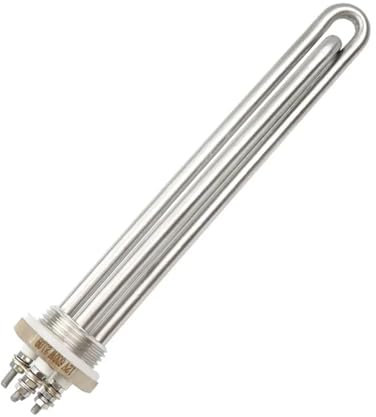 LVSELINGI 12v Heating Element DN25 Water Heating Element 600W Stainless Steel Solar Heater for Car/Camper Cheerfully(Heater)