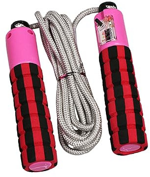 VANZACK 1stück Automatisches Zählseil Fitness Workout Sprungseil Mit Zähler Für Erwachsene Einstellbare Rutschfeste Griffe Sportaccessoires Für Training Zufällige Farbe
