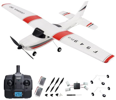 SAYZON F949pro RC Flugzeug mit 1020 Motor CESSNA-182 3D6G Gyroskop 3CH Ferngesteuerte Flugzeuge für Erwachsene im Freien 2,4 GHz RC Flieger (2BSL)
