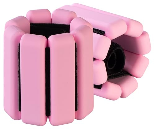 PEARL Sports Sport Gewichtsmanschette: 2er-Set Hand- und Fußgewichte, je 0,5 kg, pink (Laufhanteln, Laufhantel, Trainer)
