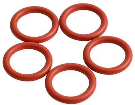 Power Rubber O-Ring VMQ MVQ, 23,5x1,78 mm, Hochtemperaturbeständig, Silikon, Lebensmitteltauglich, FDA-zertifiziert, Extrem Temperaturbeständig, Wasserabweisend, Satz mit 100 Stück, Rot