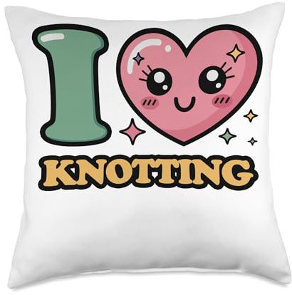 I Love Knotting Throw Pillow