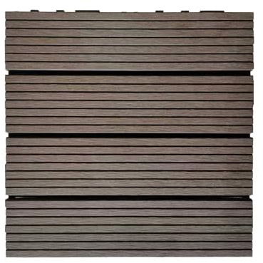 WPC Terrassenfliesen MAURICE 30x30 cm, 11pcs/ctn - Kaffeebraun