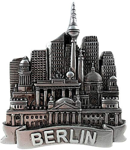 3D Magnet Berlin | Graue Skyline | Kühlschrank-Magnet | typisches Souvenir | Design Made in Berlin