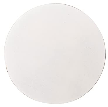 IVEI DIY MDF-Holzbrett mit runden Ausschnitten zum Basteln mit Grundierung – kreisförmig gebogenes Malholzbrett – 2 Stück für Decoupage, Kunstharz-Kunstwerke und Dekoration (30,5 x 30,5 x 6 mm)
