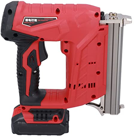 Pistolet à clous rechargeable reliure boîte en bois Cloueuse à bois pour pistolets à agrafes électriques au lithium Positionnement de la boucle avec chargeur AC 80‑240V(European regulations)