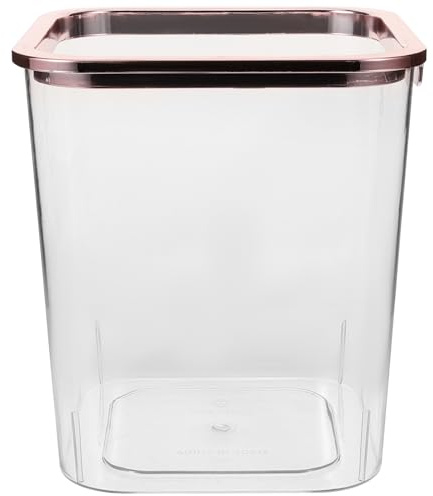 iplusmile Creative Square Trash can 8 Inch Clear Acrylic Wastebasket for Home Office Bedroom Small Decorative Rubbish Bin
