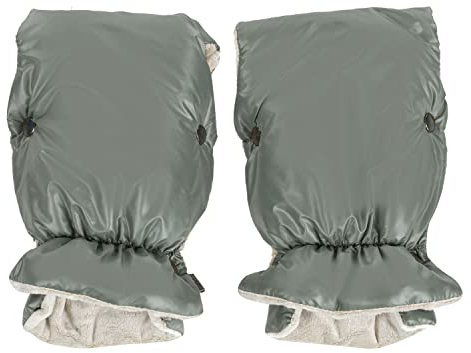 My junior® Lunar Handmuff Handwärmer Kinderwagen | Innenseite aus kuscheligem Fleece | universelle Passform für Kinderwagen, Buggy - Morningdew Green