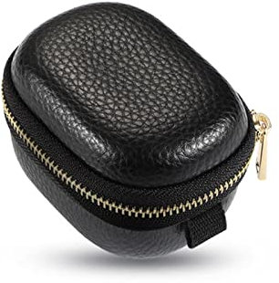 ZEZEFUFU Small PU Leather Storage Bag Headset Protection Case for B&O PLAY E8 Headset