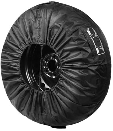 EIOLWJIEO Couverture de Pneu en Polyester Pneu de Secours de Voiture Pneu de Secours de Voiture Pneu de Secours de Voiture Roue de Secours Pneu Sacs de Pneu Couverture de Stockage, 13-18 Pouces