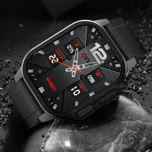 OBA Smartwatch 4G LTE Smart Watch Monitoraggio Salute, cardio, Cassa 49mm, Ossigeno O2, fitness, GPS integrato, IP67,fotocamera, display OMOLED,Batteria 1000Ah, smartphone in soli 49mm Watch S5