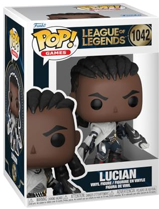 Funko POP! Games: League of Legends - Lucian | Offizielles Gaming Merch - Vinyl Sammelfigur als Regal Deko - Geschenkidee zum Geburtstag für Fans und Sammler
