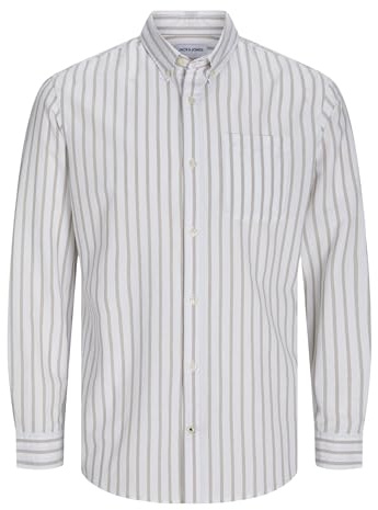 JACK & JONES Oxford Plus Size Long Sleeve Shirt 5XL