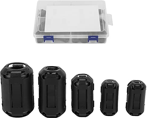 50 Stück Rauschunterdrückungsfilter, Clip-Typ, Anti-Interferenz für Auto, Wohnmobil, Audiokabel, Netzkabel