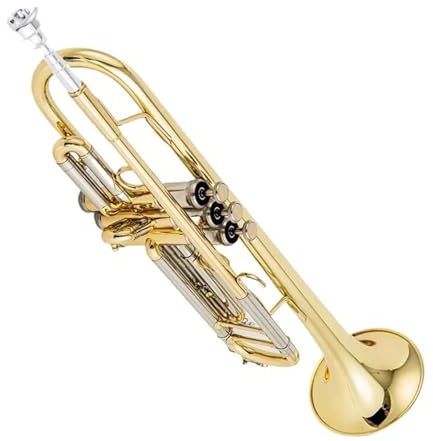 Trompete für Anfänger Hergestellt In Japan B-Trompete B-Flachmessing Versilbert Professionelle Trompeten-Musikinstrumente Mit Lederetui