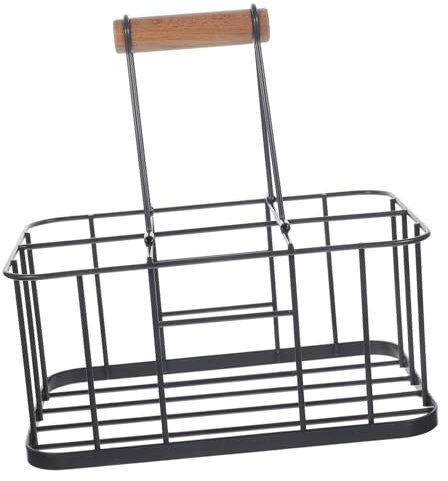 COLLBATH 1 Piece Beer Wine Bottle Holder Rack Storage Rack for Beer Iron Craft Beer Holder Easy Transfer Carry