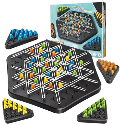 Mailfull Triggle Game Triangle Schackbräde Brädspelskedjor Triangle Game Bordsspel för barn Vuxna Familjefest
