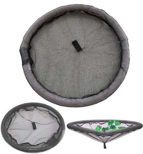 Floating Island Planter for Ponds, Pond Protectors Floating Net, Black Floating Pond Planter for Your Home Pond Protects and Garden Water Features Pond Decor