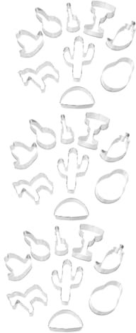 Ciieeo 3 Juegos Molde De Galletas Cortadores De Galletas Redondos Horneando Rebanador Cuberteria Cuter Molde Metalico Para Galletas Cortador De Galletas De Acero Inoxidable 6 Piezas * 3