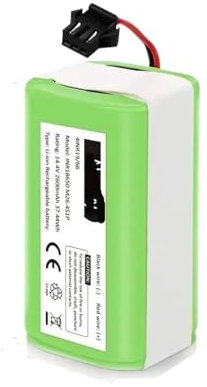 Batería De Iones De Litio De 14,4 V Y 12800 MAh For Conga 990 Y 1090, Compatible Con Tesvor, X500, Ecovacs Deebot, N79, N79S Y DN622, Eufy Y RoboVac 11, 11S Y RoboVac 30.(6800mAh)