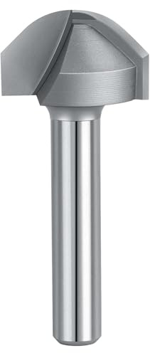 SpeTool Rundnutfräser 90° für Oberfräse – Schaft 8 mm, ideal für Holz, CNC, Gravur und Juice Groove