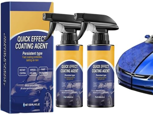 Spray de Recubrimiento de Efecto RáPido para Coche,2pcs Spray de Recubrimiento RáPido para Coches,Spray de Recubrimientos de AutomóVil,Spray Renovador de Multiuso,Car Coating Spray