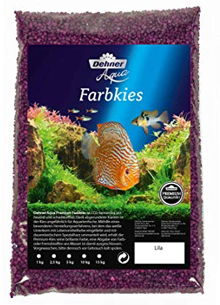Dehner Aqua Aquarienkies, Körnung 2 - 3 mm, 5 kg, lila