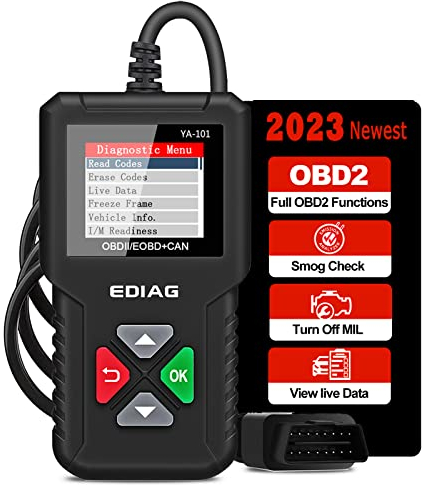 EDIAG YA101 obd2 diagnosegerät, Automotor Fehler-Code Scanner für Europäische OBD II/EOBD Protokolle nach 2000, Auto diagnose scan Tool ​für alle Fahrzeuge