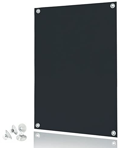 Rollmayer Dachfensterrollo Thermo Rollos Sonnenschutz mit Saugnäpfen ohne Bohren für Velux Fenster Verdunkelungs Rollo Dachfensterrollo Verdunkelungsrollo (M08-60x115cm - Schwarz)