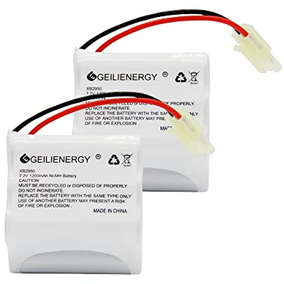 GLEPOWEER 7.2V 1200mAh Battery Compatible with Shark XB2950 V2950 V2950A V2945Z V2945 Floor & Carpet Sweeper (2 Pack XB2950)