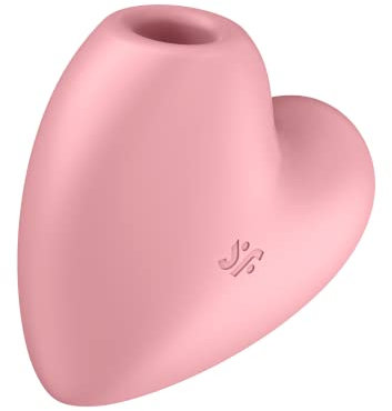 Satisfyer Cutie Heart Druckwellen-Vibrator & Vibrationen | Wasserdichter (IPX7) Klitoris-Stimulator| Sex-Spielzeug für Damen | Erotisches Toy im Herz-Design | Stimulator für Frauen