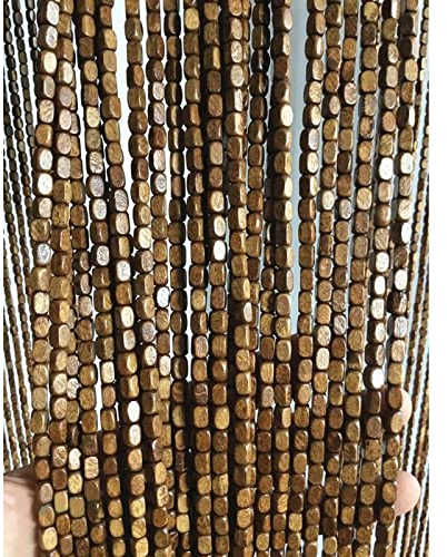 Bambus Türvorhang Holzperlenvorhang Bambusvorhang Dekovorhang Fadenvorhang Insektenschutz Perlenvorhang Hölzerner Hängender Teilervorhang für Wohnzimmer Schlafzimmer,Anpassbar (120 strands 120x200cm)